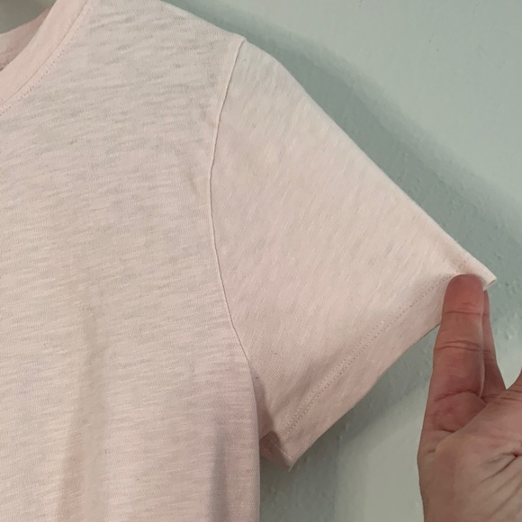 Crew Girlfriend Tee Set of 2 Medium 100% Cotton Pink Blue Basic T-Shirts - Picture 8 of 11